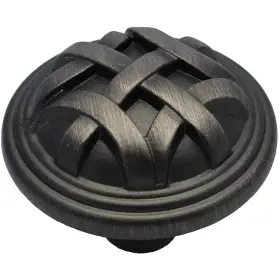 Gliderite 091037150189 1.25-inch Pewter Round Braided Cabinet Knobs Case Silver