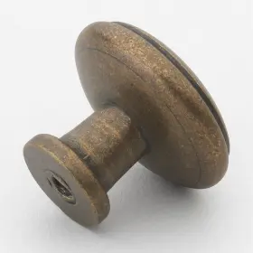 Gliderite 091037150431 1.125-inch Antique Brass Round Ring Cabinet Knobs Finish #2