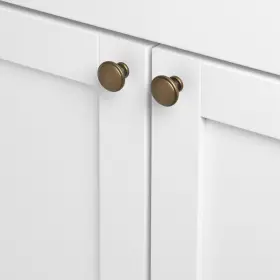 Gliderite 091037150431 1.125-inch Antique Brass Round Ring Cabinet Knobs Finish #3