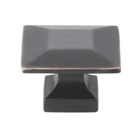 Gliderite 091037150448 1.375-inch Oil Rubbed Bronze Square Cabinet Knobs