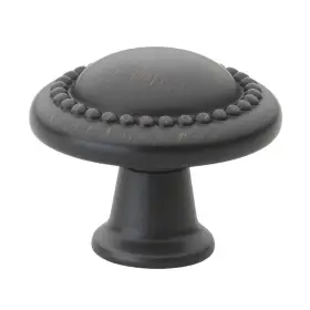 Gliderite 091037150462 1.25-inch Oil Rubbed Bronze Round Beaded Cabinet Pac