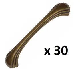 4048-ab-10 Gliderite 3 10-packs 4-9/16 Inch Cc Antique Brass Shell Series Cabinet Pulls