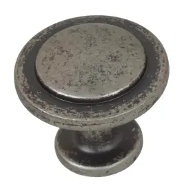 Gliderite 80960-wn-10 1-1/4 Inch Dia Weathered Nickel Classic Round Ring Cabinet Knobs 10-pack