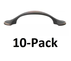 83167-orb-10 Gliderite 10-pack 3 Inch Cc Oil Rubbed Bronze Arch Shovel Edge Cabinet Pulls