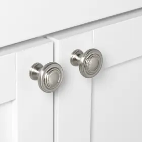 Gliderite 837654937488 Gliderite1.25-inch Satin Nickel Classic 3-ring Round Cabinet #3