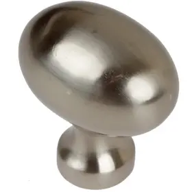 Gliderite 837654937549 1.25-inch Satin Nickel Classic Oval Egg Cabinet Grey