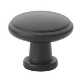 Gliderite 837654937648 1.125-inch Matte Black Round Ring Cabinet Knobs Pack Of 25