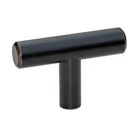 Gliderite 849376002122 2-inch Oil-rubbed Bronze Solid Steel Cabinet Bar Brown