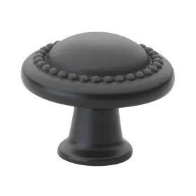 Gliderite 849376002474 1.25-inch Matte Black Round Beaded Cabinet Knobs Pack Of 2