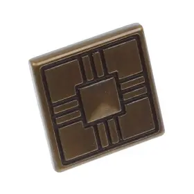 Gliderite 849376008407 1.25-inch Craftsman Series Antique Brass Square Tee