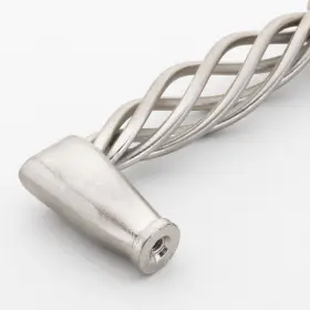 Gliderite 849376010011 3-3/4-inch Screw Center Twisted Birdcage Cabinet Silver #2