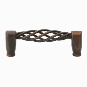 Gliderite 849376010295 3-3/4-inch Screw Center Twisted Birdcage Cabinet Brown