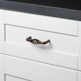 Gliderite 849376010318 3-inch Screw Center Twisted Birdcage Cabinet Oil Rubbed Bronze #3