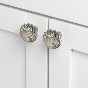 Gliderite 849376010417 1.5-inch Satin Nickel Round Birdcage Cabinet Knobs #3