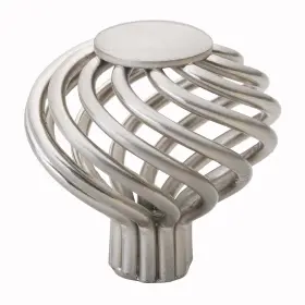 Gliderite 849376010417 1.5-inch Satin Nickel Round Birdcage Cabinet Knobs