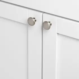 Gliderite 849376011087 1.125-inch Satin Nickel Round Ring Cabinet Knobs Pack Of #3