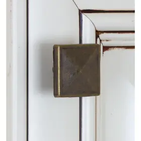 Gliderite 849376011117 1.125-inch Antique Brass Classic Square Pyramid Finish #3