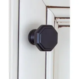 Gliderite 849376011193 1.125-inch Matte Black Octagon Cabinet Knobs Pack #3