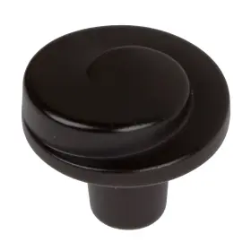 Gliderite 849376011285 1.125-inch Matte Black Classic Wave Cabinet Knobs
