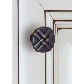Gliderite 849376011353 1.3125-inch Oil-rubbed Bronze Gift Weave Cabinet Brown #3