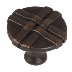 Gliderite 849376011353 1.3125-inch Oil-rubbed Bronze Gift Weave Cabinet Brown