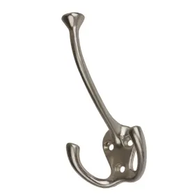 Gliderite 849376011520 Satin Nickel Coat Tri-hooks Pack Of 10 Grey #2