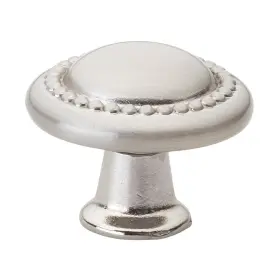 Gliderite 849376012725 1.25-inch Satin Nickel Round Beaded Cabinet Knobs Pack Of 10 -