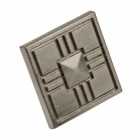 Gliderite 849376013784 1.25-inch Craftsman Series Satin Nickel Square Grey