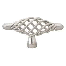 Gliderite 849376013951 3-inch Satin Nickel T-handle Birdcage Cabinet Grey