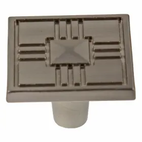 Gliderite 849376014330 1.25-inch Craftsman Series Satin Nickel Square Cabinet Knobs Pack Of