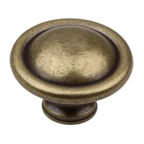Gliderite 849376015122 1.25-inch Antique Brass Round Ring Cabinet Knobs #2