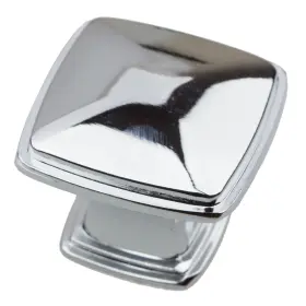 Gliderite 849376015245 1.25-inch Polished Chrome Square Deco Cabinet 25 Pack