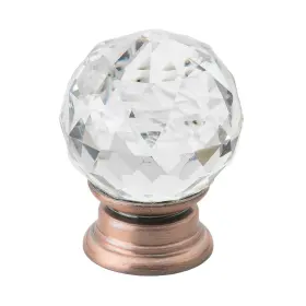 Gliderite 849376016778 1.19-inch Clear K9 Crystal Cabinet Knobs Oil Rubbed Bronze Pack Of