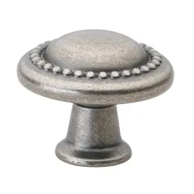 Gliderite 849376017997 1.25-inch Weathered Nickel Round Beaded Cabinet Pack