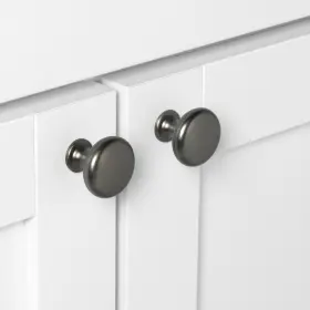 Gliderite 849376018482 1.125-inch Satin Pewter Classic Round Cabinet Pack Of 25 #3
