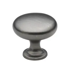 Gliderite 849376018482 1.125-inch Satin Pewter Classic Round Cabinet Pack Of 25