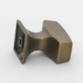 Gliderite 849376020041 Antique Brass Rectangle Deco Cabinet Knob Pack Of #2