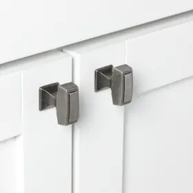 Gliderite 849376020157 Weathered Nickel Rectangle Deco Cabinet Knob Pack #3