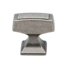 Gliderite 849376020157 Weathered Nickel Rectangle Deco Cabinet Knob Pack