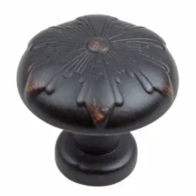 Gliderite 849376020218 1.125-inch Oil Rubbed Bronze Round Snowflake