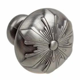 Gliderite 849376020249 1.125-inch Satin Pewter Round Snowflake Cabinet #2