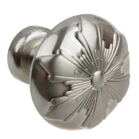 Gliderite 849376020270 1.125-inch Satin Nickel Round Snowflake Cabinet Finish #2