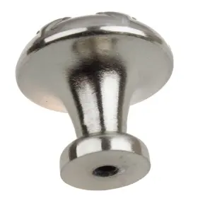 Gliderite 849376020270 1.125-inch Satin Nickel Round Snowflake Cabinet Finish #3