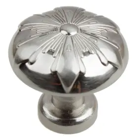 Gliderite 849376020270 1.125-inch Satin Nickel Round Snowflake Cabinet Finish