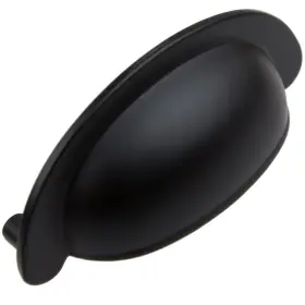 Gliderite 849376020461 2.5-inch Cc Matte Black Small Cabinet Bin Cup Pull