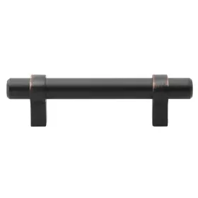 Gliderite 849376021000 3-inch Cc Solid Oil Rubbed Bronze Euro Cabinet Bar 2