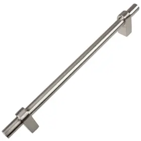 Gliderite 849376024957 6.25-inch Cc Satin Nickel Euro T-bar Cabinet