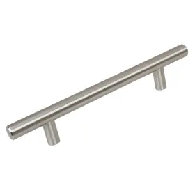 Gliderite 849376032921 5-inch Cc 8-inch Long Solid Steel Thick Bar Handle Silver Mini Large