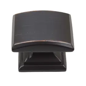 Gliderite 849376036783 1.25-inch Domed Convex Square Oil Rubbed Bronze Finish 1