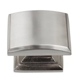 Gliderite 849376036875 1.25-inch Domed Convex Square Satin Nickel Cabinet Finish